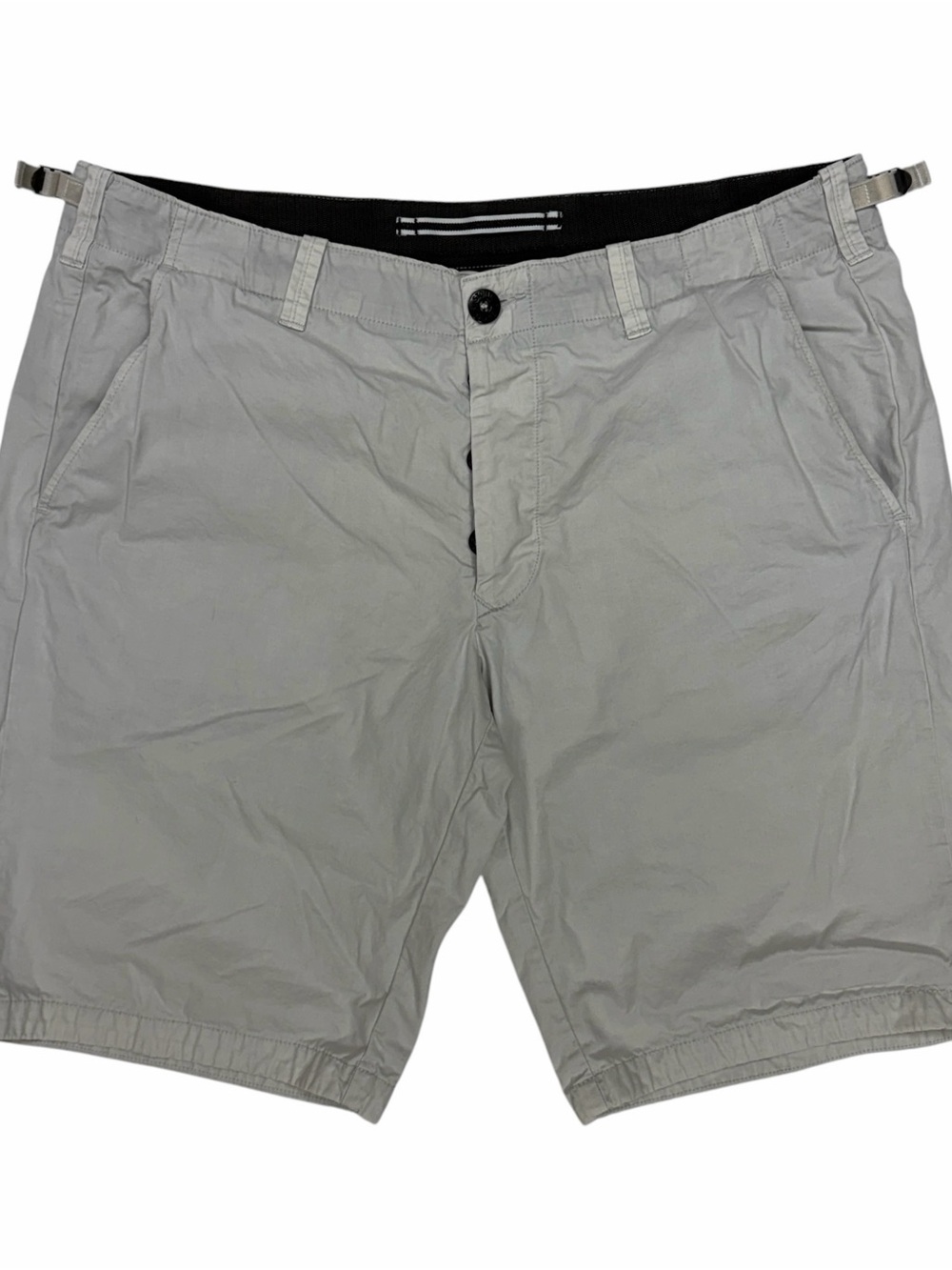 Stone Island Shorts Mens 36 Grey Type SL Bermuda Chino Stretch Side Tab Adjust
